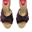 Christian Louboutin Espadrilles Brown Grosgrain Sandals Size EU37