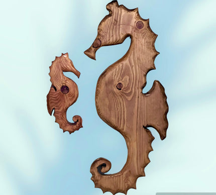 Mommy & Me: Seahorse Hand Crafted Large Mosaic Sculpture gifts