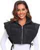 So Sexy Side Tie Cropped Puffer Hoodie Vest