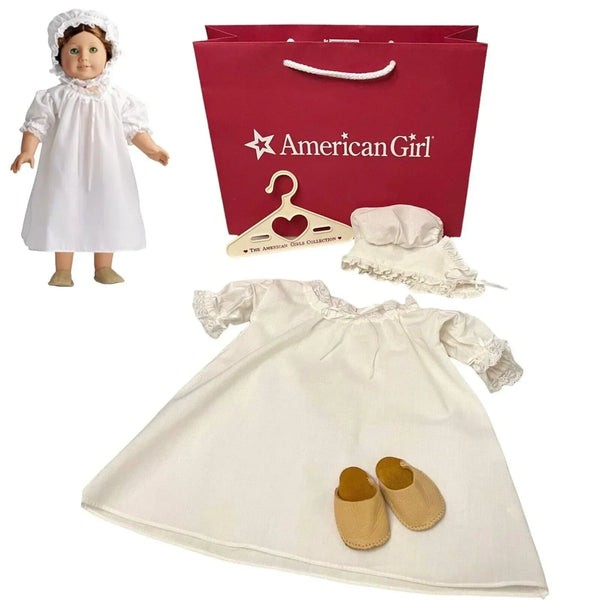 American Girl Felicity Nightgown - White Summer-Weight Night Shift Size 14/16