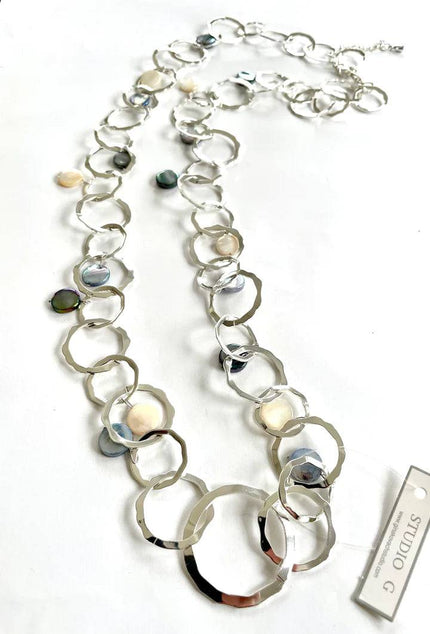 Studio G Long Loop with Mother of Pearl necklace