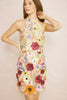 MILLI 3D Women's Embroidered Halter Dress