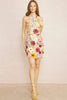 MILLI 3D Women's Embroidered Halter Dress