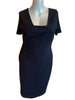 ESCADA Square Neckline Knee-Length Dress- Size 12