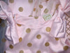 JUSBE Kids: LONG GOLD/BLUSH POLKA Dot Layered Tulle Dress