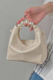 Adored PU Leather Pearl Handbag