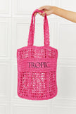 Fame Tropic Babe Staw Tote Bag