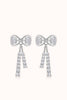 1.12 Carat Moissanite 925 Sterling Silver Bow Earrings