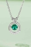 Lab-Grown Emerald Pendant Necklace