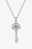 Adored Moissanite Key Pendant Necklace