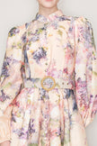 Bridgerton Tea Time Floral Peach Mini Dress - Cape Cod Fashionista