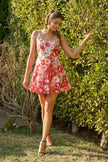 Ina Sleeveless 3D Floral Embroidered Mini Dress