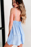 Out All Night Joy Smocked Tiered Cami Mini Dress