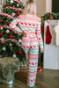 Christmas Element Round Neck Top and Pants Lounge Set - Cape Cod Fashionista