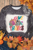 Pumpkin Graphic Round Neck Long Sleeve T-Shirt - Cape Cod Fashionista