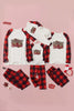 MERRY CHRISTMAS Graphic Top and Plaid Pants Set - Cape Cod Fashionista