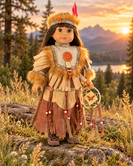 18-Inch Doll Native American-Inspired Outfit | 3-Piece Dreamcatcher Set