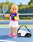 18-Inch Doll Tennis Outfit with Optional Racket, Ball & Tennis Bag | American Girl Compatible
