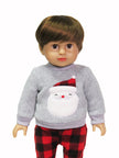 18 Inch Doll Christmas Pajamas | Santa Red Buffalo Plaid Pajama Set