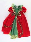 18 Inch Doll Victorian Christmas Dress Red Green Holiday Gown Fits American Girl