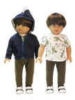 18 Inch Doll T-Rex Dinosaur Hoodie Outfit | 3-Piece Set Fits American Girl