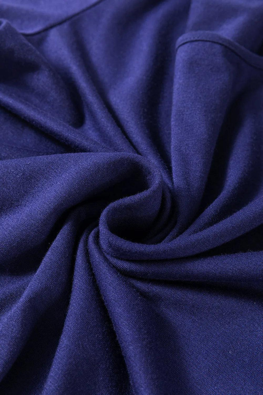 Round Neck Long Sleeve Top and Printed Pants Lounge Set - Cape Cod Fashionista