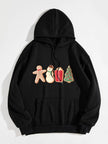 Graphic Drawstring Hoodie with Pocket