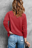 Heart Pearl Detail Round Neck Sweatshirt