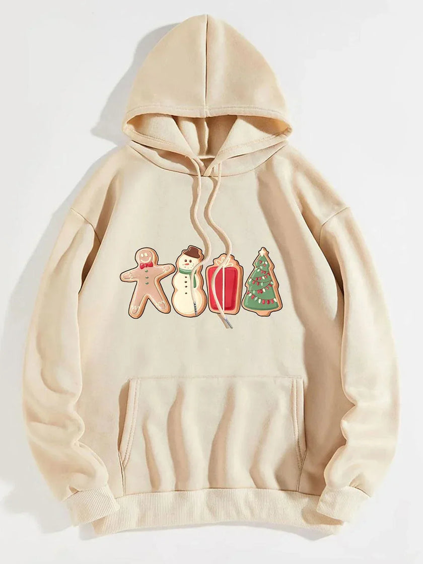 Graphic Drawstring Hoodie with Pocket - Cape Cod Fashionista