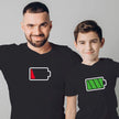 MATCHING FAMILY  COTTON NOVELTY BATTERY T-SHIRTS