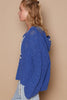 POL Cable Knit Hooded Chenille Sweater - Cape Cod Fashionista