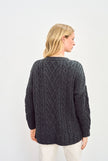 Tully Box Aran Oversized Luxury Sweater – 100% Merino Wool, Made in Ireland