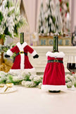 2-Pack Christmas Dress Wine Bottle Covers - Cape Cod Fashionista