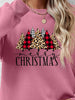 MERRY CHRISTMAS Round Neck Long Sleeve Sweatshirt