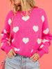 Angel Wings Heart Round Neck Drop Shoulder Sweater - Cape Cod Fashionista