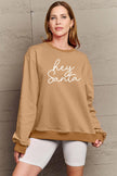 Simply Love Full Size HEY SANTA Graphic Sweatshirt - Cape Cod Fashionista