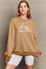 Simply Love Full Size HEY SANTA Graphic Sweatshirt - Cape Cod Fashionista