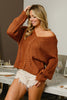 BiBi V-Neck Cable Knit Sweater