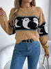 Ghost Round Neck Long Sleeve Sweater