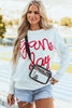 Round Neck Long Sleeve Sweatshirt - Cape Cod Fashionista