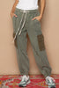 POL Distressed Cargo Denim Jogger with Crochet Pockets - Cape Cod Fashionista