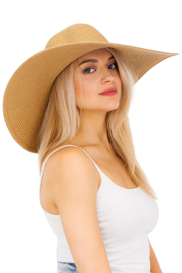 Wide Brim Floppy Beach Hat for Women…Oversized UV Protection Vacation Hat