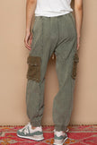 POL Distressed Cargo Denim Jogger with Crochet Pockets - Cape Cod Fashionista