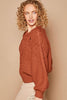 POL Cable Knit Cutout Long Sleeve Sweater - Cape Cod Fashionista