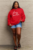 Simply Love Full Size HEY SANTA Graphic Sweatshirt - Cape Cod Fashionista