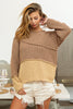 BiBi Texture Detail Contrast Drop Shoulder Sweater - Cape Cod Fashionista