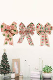 3-Pack Christmas Bow Ornaments - Cape Cod Fashionista