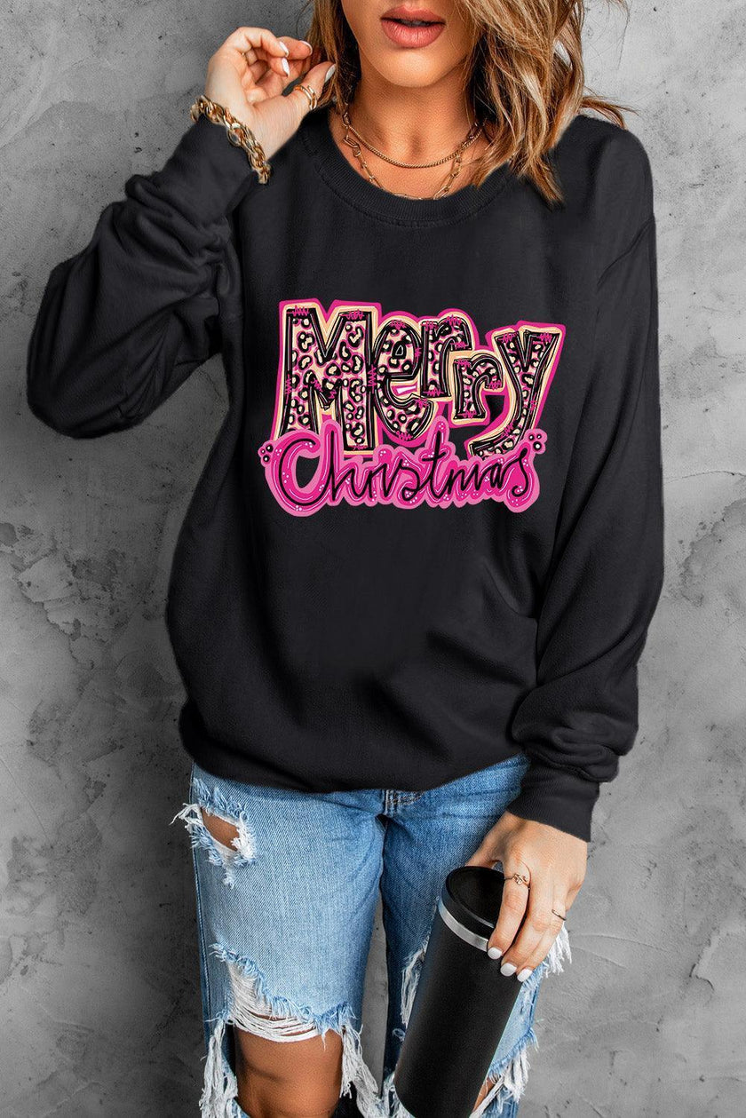 MERRY CHRISTMAS Long Sleeve Sweatshirt - Cape Cod Fashionista