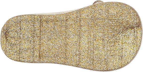 Mini Melissa Sugar Rain Bow Glass Gold Glitter Boots - Cape Cod Fashionista