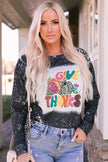 Pumpkin Graphic Round Neck Long Sleeve T-Shirt - Cape Cod Fashionista